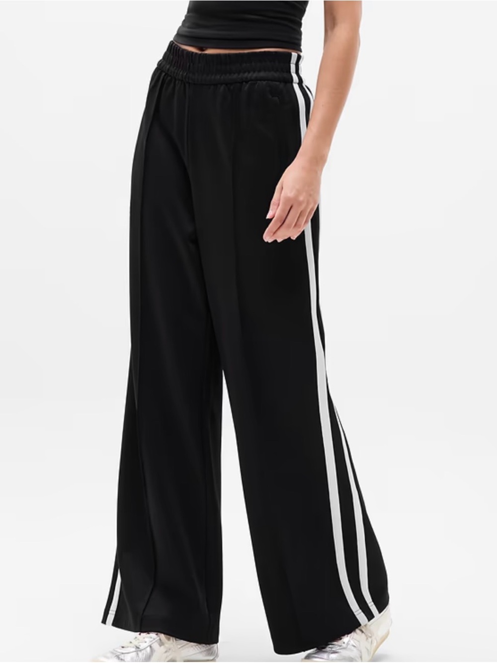 Athleta | Temp Mid Rise Wide Leg Track Pant